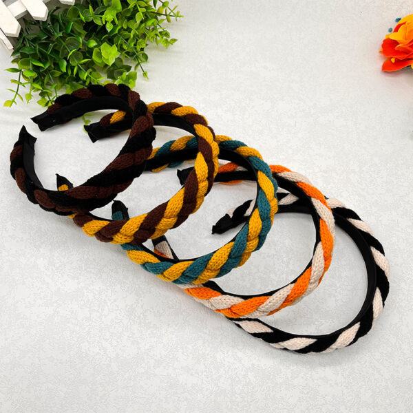 Wholesale crocheted twist hairband wholesale high-grade hair accessories