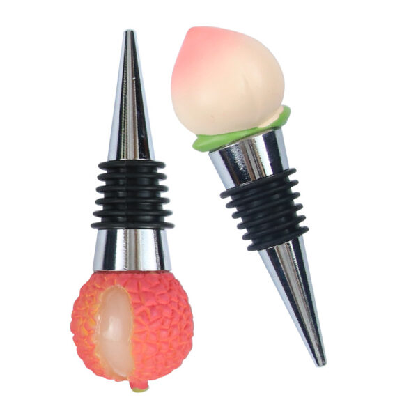 oly-7f595e964e5a5cb9f62f17a6467032f5 Wholesale Fruit Wine Red Wine Stopper Pineapple Lemon Red Wine Stopper