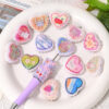 Wholesale Cartoon landscape double-sided printed heart vertical beaded