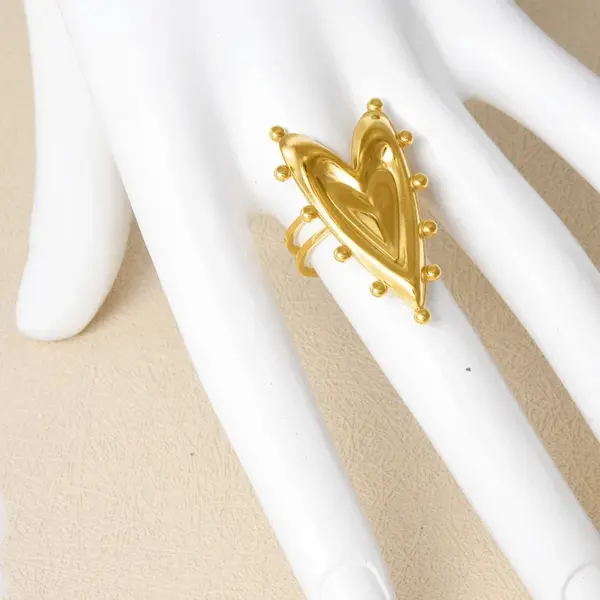 Ion Plating (IP) Real Gold Plated 18K Gold Geometric 304 Stainless Steel Casual Simple Style Streetwear Waterproof Non Tarnish Open Rings