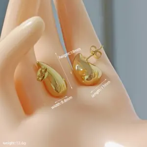 Small Water Drop / Gold