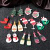 Wholesale Cartoon Christmas Earrings Snowman Christmas Tree Flamingo Earrings