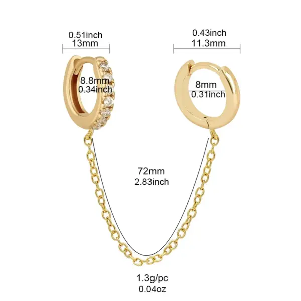 1 Pair Ins Style Fashion Heart Shape Butterfly Plating Inlay Copper Zircon Gold Plated Earrings