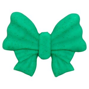 Glitter Bow (Christmas Green + Glitter)