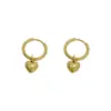 1 Pair Fashion Heart Shape Plating 304 Stainless Steel 18K Gold Plated Stainless Steel Earrings