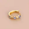 Ear Cartilage Rings & Studs Ethnic Style Devil'S Eye Copper Plating