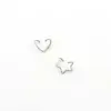 316L Stainless Steel No Inlaid Ear Cartilage Rings & Studs Heart Waterproof Non Tarnish Surgical Steel