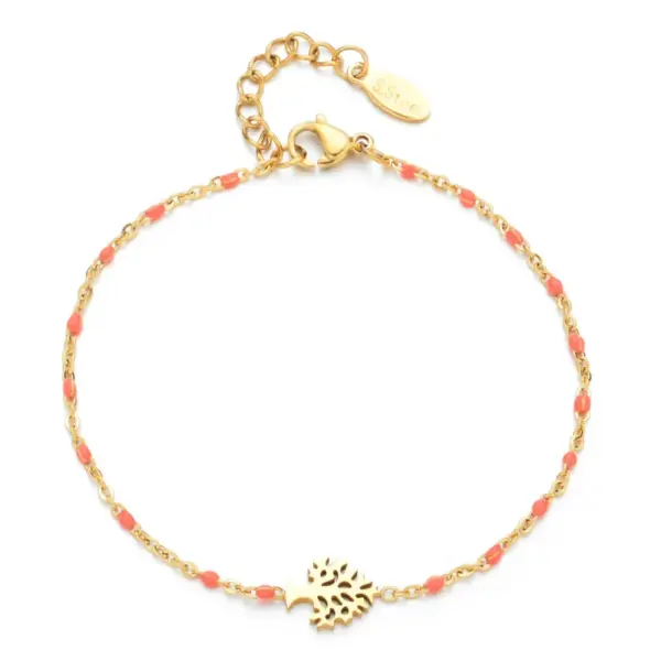 Wholesale Retro Simple Style Tree Stainless Steel Plating Bracelets