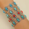 oly-7faed2297f12e2107af85328d2618e01 Wholesale Retro oval turquoise bracelet