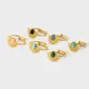 oly-7fb082c2d6110cdbccb1fb334a75f889 Wholesale PVD Coated Real Gold Plated 18K Gold Geometric 304 Stainless Steel Casual Simple Style Waterproof Non Tarnish Adjustable Ring