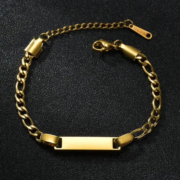Wholesale PVD Coated Real Gold Plated 18K Gold Geometric Stainless Steel Waterproof Non Tarnish 304 Stainless Steel Bracelets