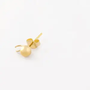 Ear Studs Welding Ring Golden One