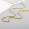 Wholesale Ion Plating (IP) 18K Gold Plated Solid Color 304 Stainless Steel Simple Style Waterproof Non Tarnish 304 Stainless Steel Lobster Trigger Clasp Closure Chain Necklace