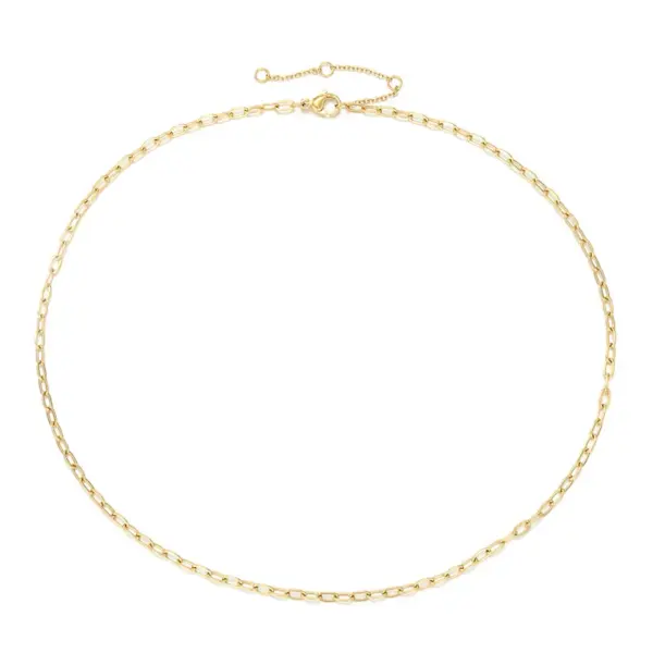 Wholesale PVD Coated Real Gold Plated U Shape Titanium Steel Fashion Waterproof Non Tarnish 304 Stainless Steel Necklace