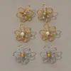 Wholesale Ion Plating (IP) Real Gold Plated 18K Gold Flower 304 Stainless Steel Sweet Simple Style Waterproof Non Tarnish Ear Studs