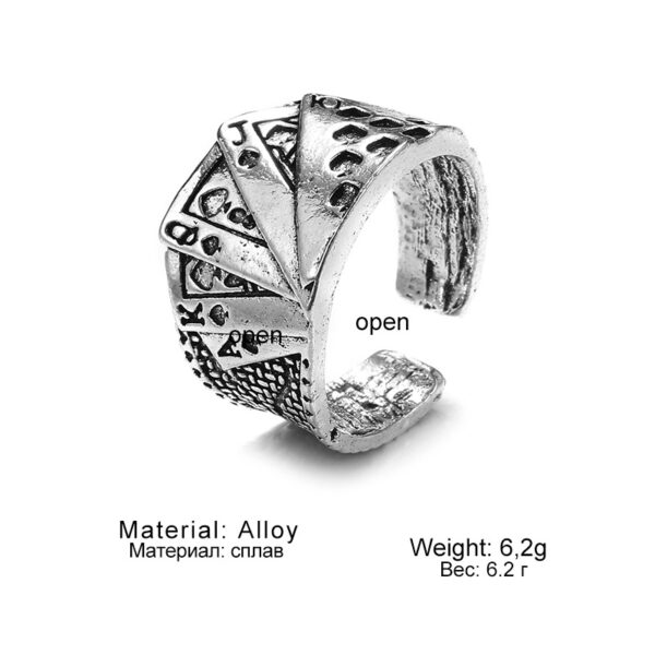 Wholesale Korean Jewelry Industry European and American Cross-Border New Retro Cast Ring Old Finger Joint Ring Personalized Punk Style Ring