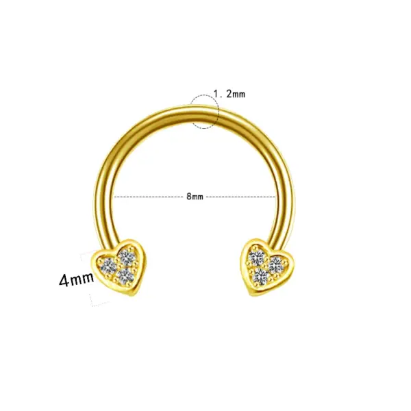 Wholesale 1 Piece Nose Rings & Studs Casual Star Flower Stainless Steel Copper Rhinestones Zircon