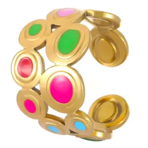 18K Real Gold Dot Z-381