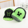 Wholesale Minecraft Kidsren's Hat Creeper Cartoon Peaked Cap Spring & Fall New Sun Protection Visor Baby Baseball Cap