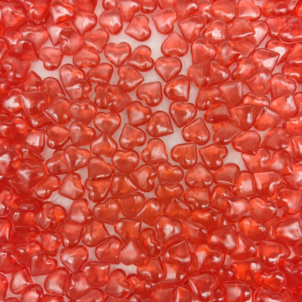 Wholesale 500pcs acrylic smooth 10mm red love Valentine's Day wedding decoration DIY Beads