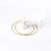 Fashion Circle Stainless Steel Plating Earrings 1 Pair
