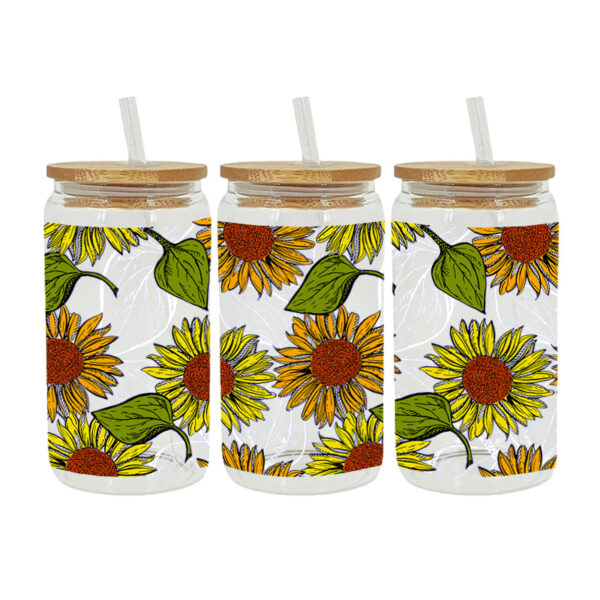 Wholesale New Cartoon printing heat transfer Cup sticking crystal logo pattern 23 cmX11cm in stock