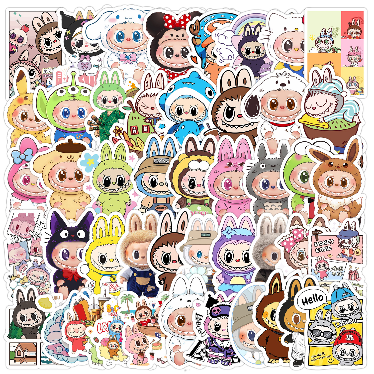 Wholesale 50 cute graiti stickers waterproof decorative stickers