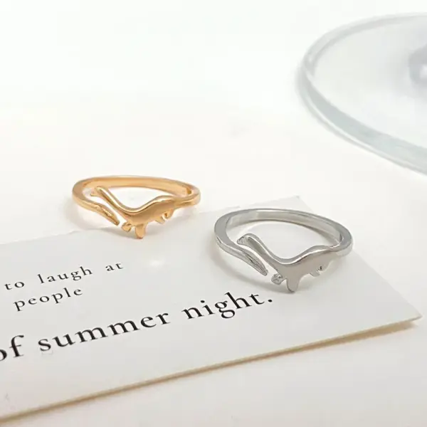 Wholesale Copper Plating Dinosaur No Inlaid Copper Rings