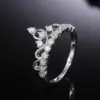 Wholesale Creative Fashion Copper Micro-encrusted Zircon Women's Crown Ring