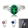 Wholesale Vintage Style Oval Copper Inlaid Zircon Rings