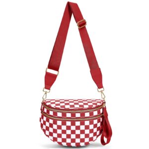 Red and white checkered / 28*11*22cm