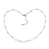 Wholesale Elegant Water Droplets Stainless Steel Freshwater Pearl Beaded Necklace