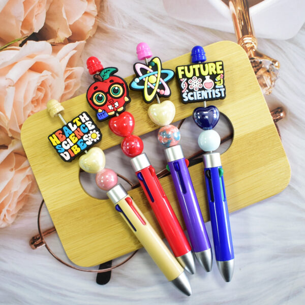 Wholesale Cartoon ballpoint pen accessories, multi-functional rotating ballpoint pen beads