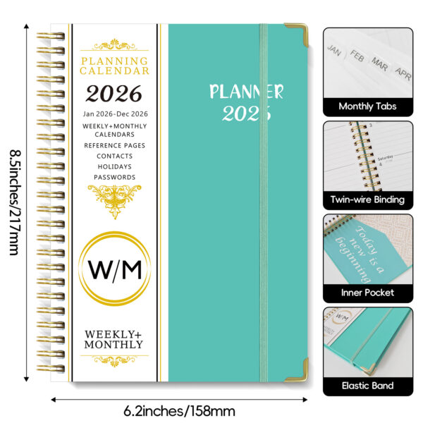 oly-802a14104f8baa5abb0881a37de52528 Wholesale Notebook A5 Coil Calendar Weekly Planner Work