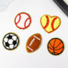 Wholesale Ball-themed embroidered patches and various sports badge patches