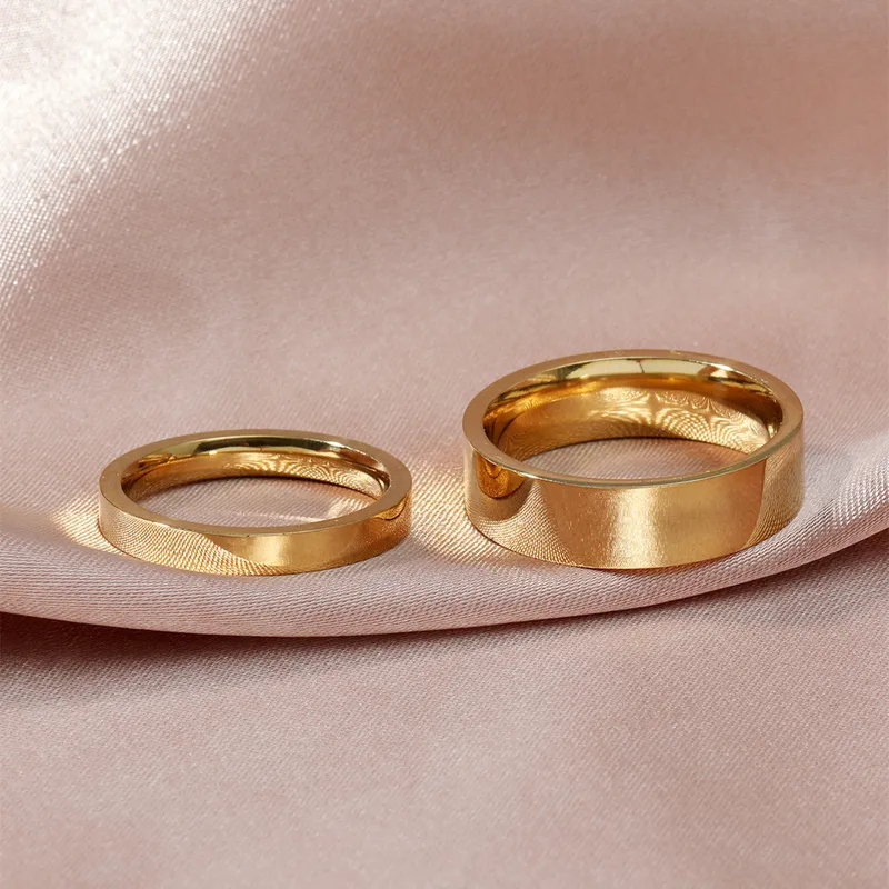 PVD Coated Real Gold Plated Geometric Stainless Steel Simple Style Waterproof Non Tarnish