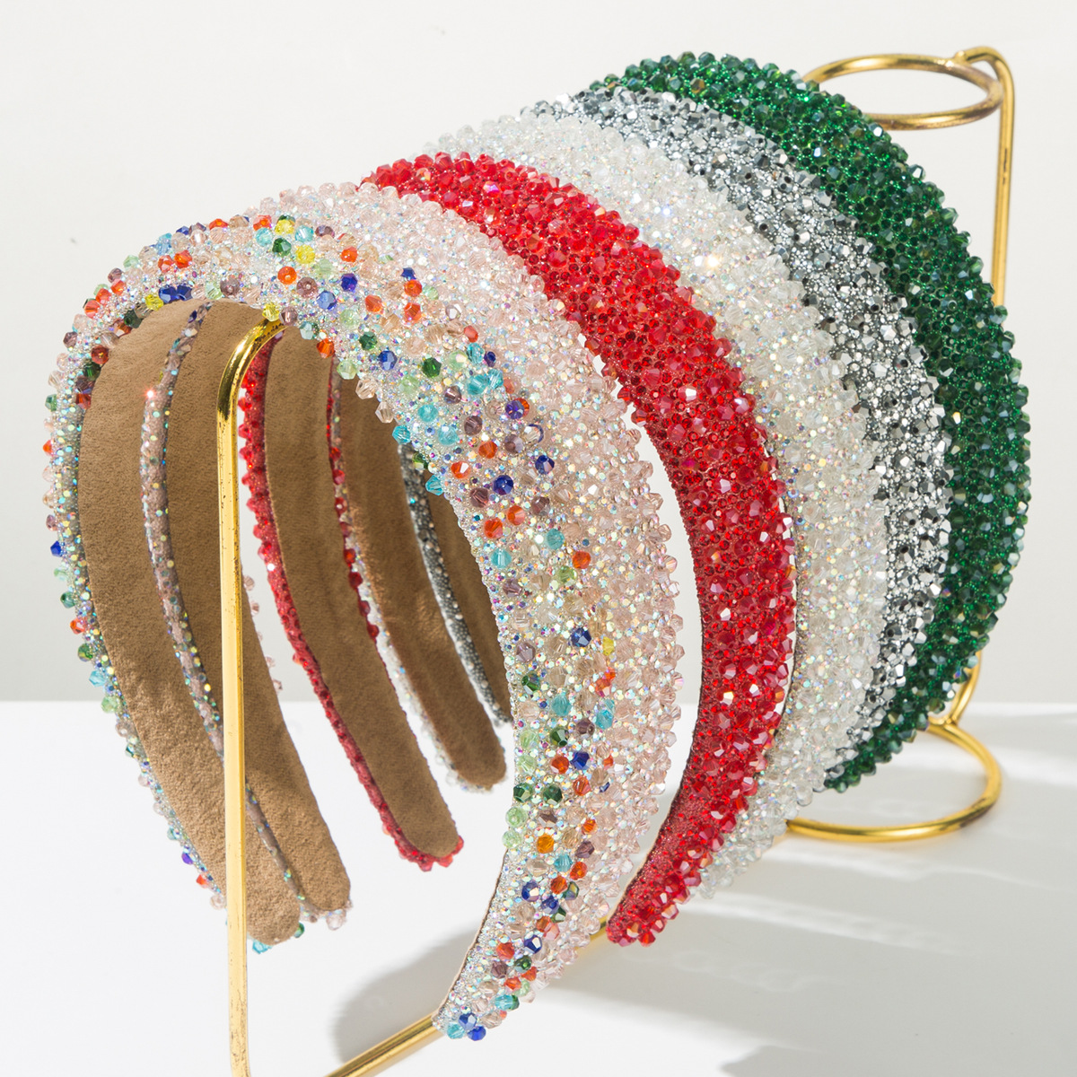 Wholesale Korean fashion crystal rhinestone temperament all-match headband simple shiny full diamond creative personality headband cross-border sply