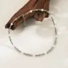 Wholesale Simple Style Round Stainless Steel Imitation Pearl Plating 18k Gold Plated Bracelets Necklace