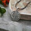 Wholesale Vintage Wizard and Moon Witchcraft Pendant Mysterious Alloy Talisman Celestial Engraving Necklace Talisman Magical