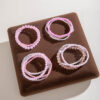 Wholesale Bohemian Rice Bead Multi-Layered Elastic Bracelet Set