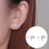 Wholesale PVD Coated 18K Gold Real Gold Plated Electrocardiogram 304 Stainless Steel Fashion Waterproof Non Tarnish Ear Studs