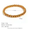 Wholesale PVD Coated Real Gold Plated 18K Gold Round Titanium Steel Casual Simple Style Waterproof Non Tarnish Titanium Steel Bracelets