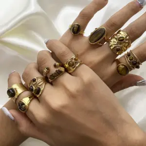 Wholesale 304 Stainless Steel Cross PVD Coated Real Gold Plated Elegant Romantic Waterproof Non Tarnish Twisted Rope Chain Rings Drop Earrings Necklace