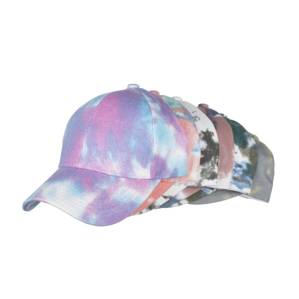 Wholesale Spring and Autumn New Tie-Dye Cross Baseball Cap for Men and Women Couple Cap Casual Trendy Cap B747