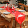 Wholesale Printed tassel table runner, Christmas printed table runner