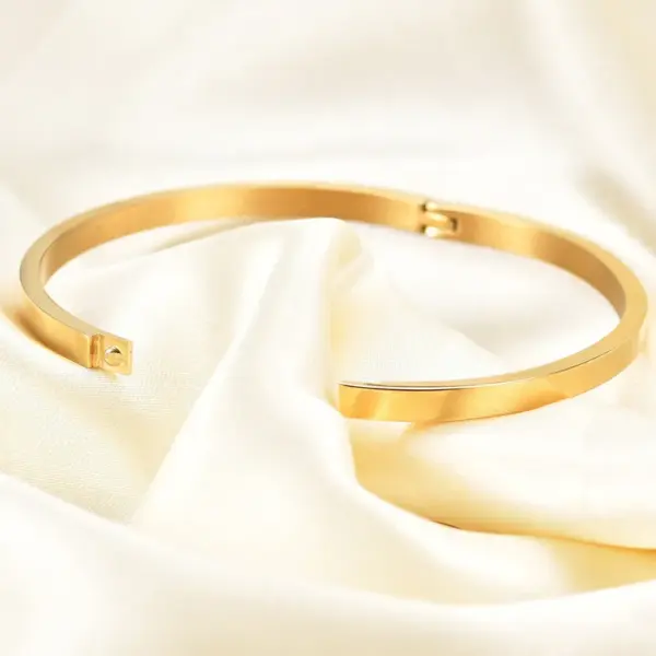 Wholesale Fashion Solid Color Titanium Steel Bangle