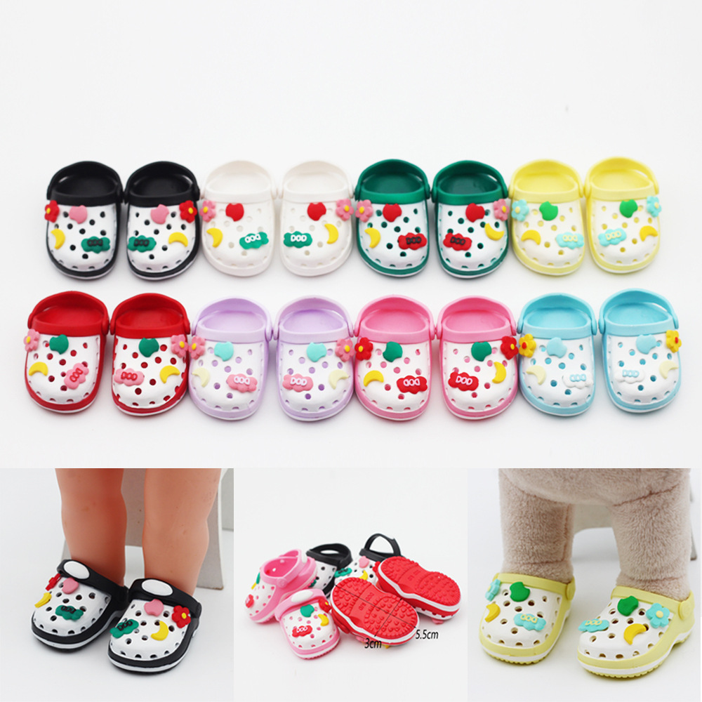 Wholesale 20cm cotton doll cave shoes slippers 14 inch toy shoes beach shoes