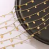Wholesale PVD Coated Real Gold Plated 18K Gold Geometric 304 Stainless Steel Fashion Waterproof Non Tarnish 304 Stainless Steel Necklace