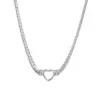 Wholesale Jewelry Lady Heart Shape Titanium Steel Plating Necklace