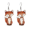 Wholesale Cute animal raccoon sloth fox fun earrings